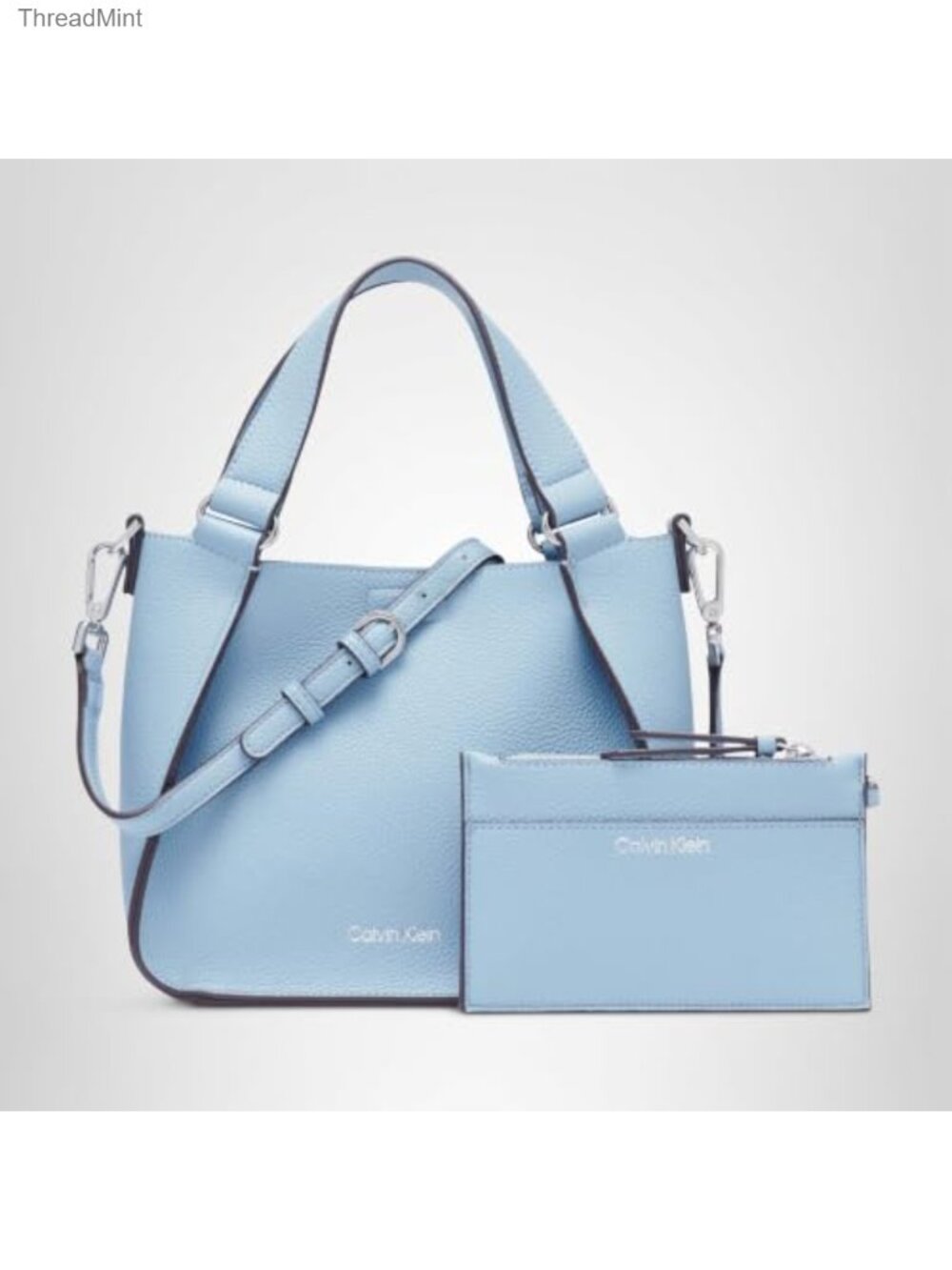 Vegan Leather Satchel Bag Adjustable Crossbody Removable Strap